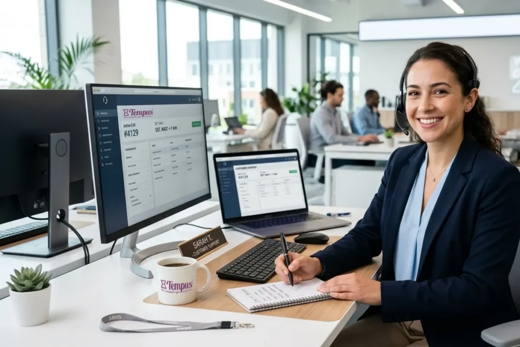 Equipo de atención al cliente de Tempus Cuidados disponible 24 horas en Pamplona Navarra